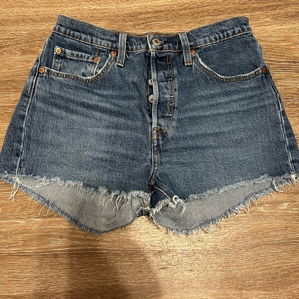 Levi's Dark Blue Jean Shorts